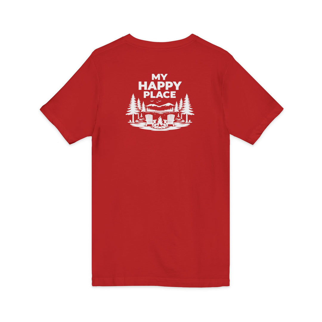 Lake George My Happy Place Unisex V-Neck