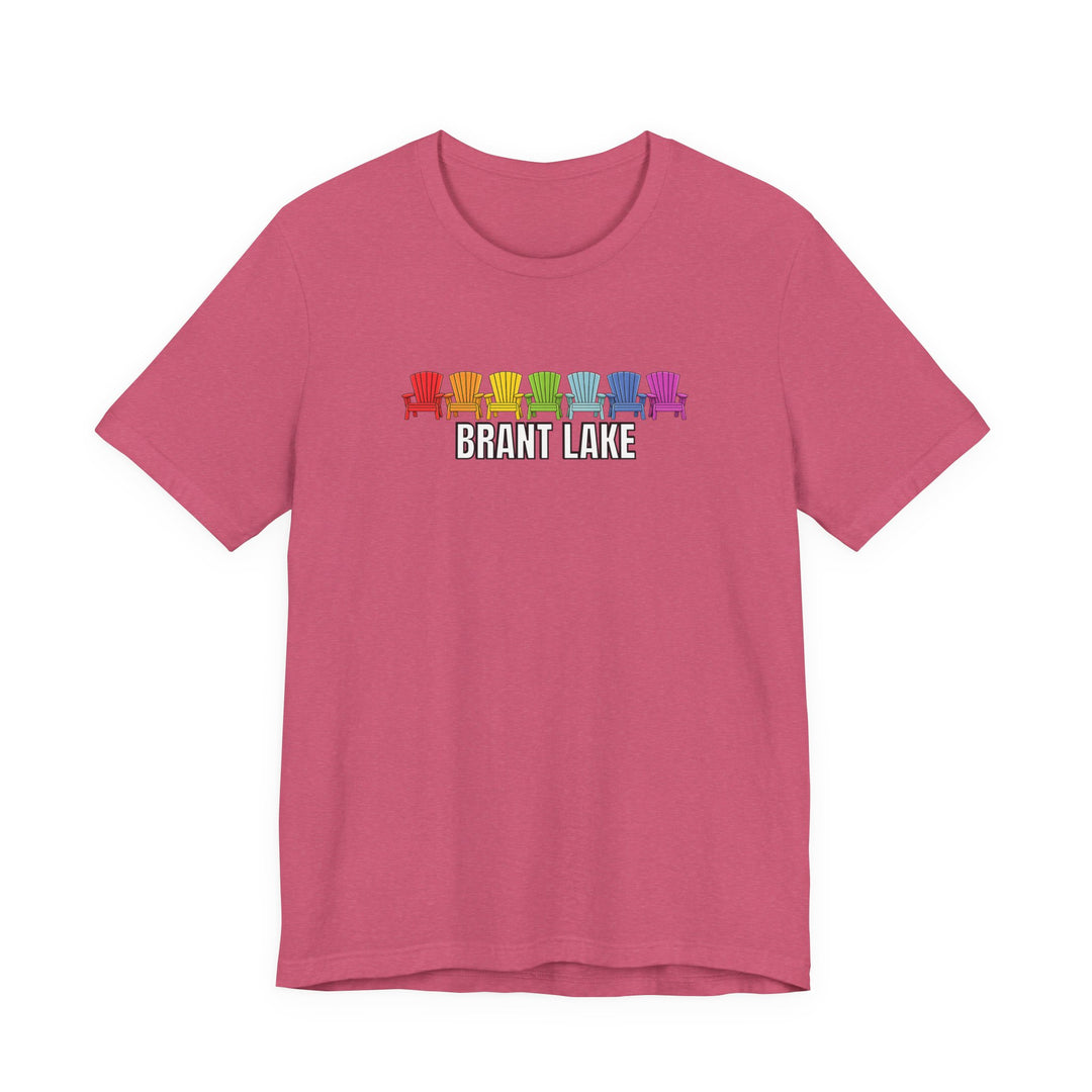 Brant Lake Rainbow Adirondack Chairs Tee