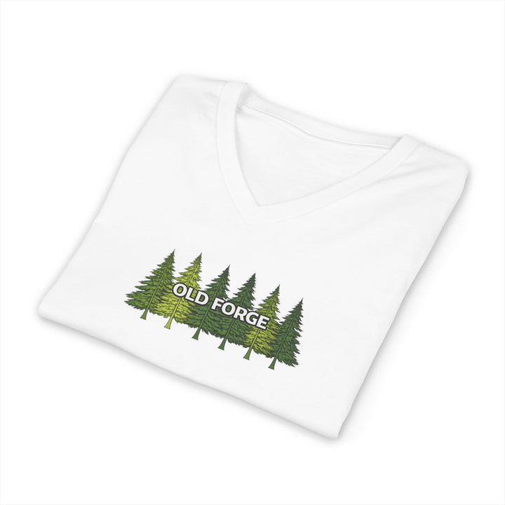 Old Forge Pine Trees Unisex V-Neck T-Shirt