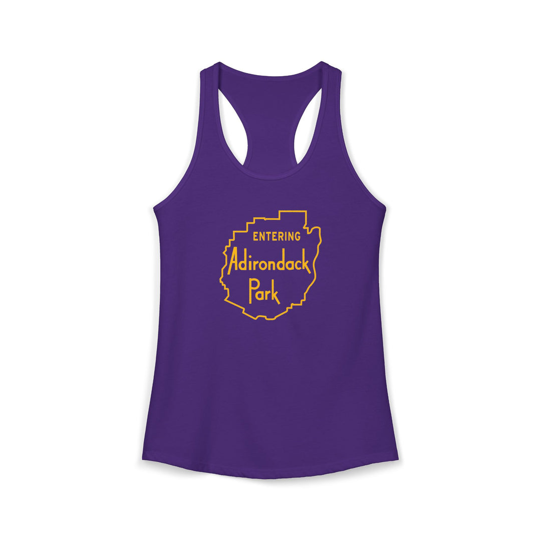 Entering Adirondack Park Ladies Racerback