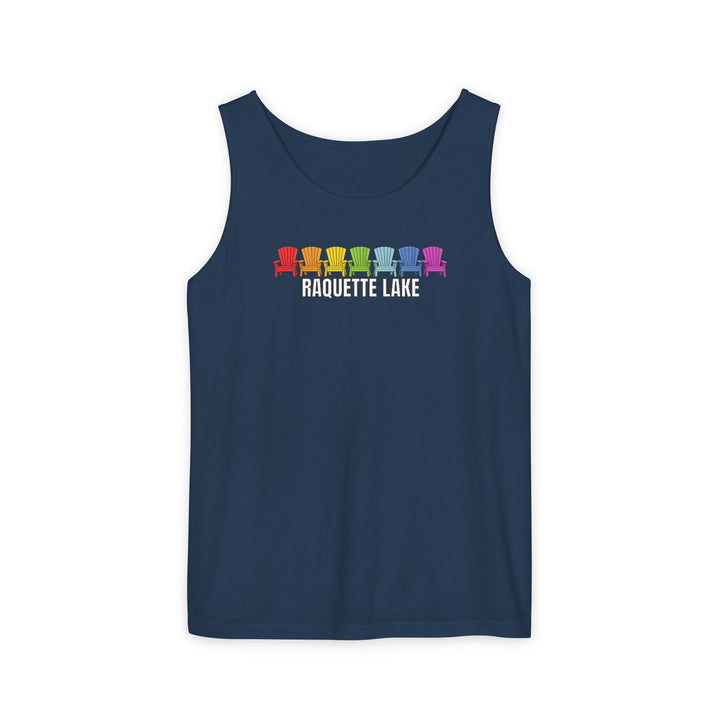 Raquette Lake Unisex Tank - Rainbow Chairs