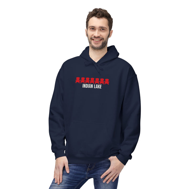 Indian Lake Hoodie - Red Chairs