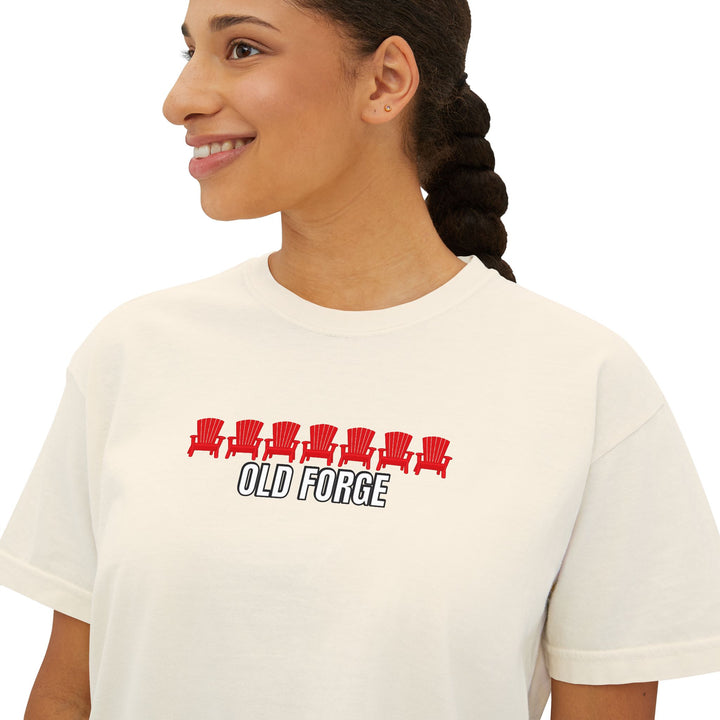Old Forge ADK Chairs Ladies Boxy Tee