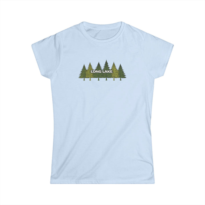 Long Lake Pine Trees Ladies Tee