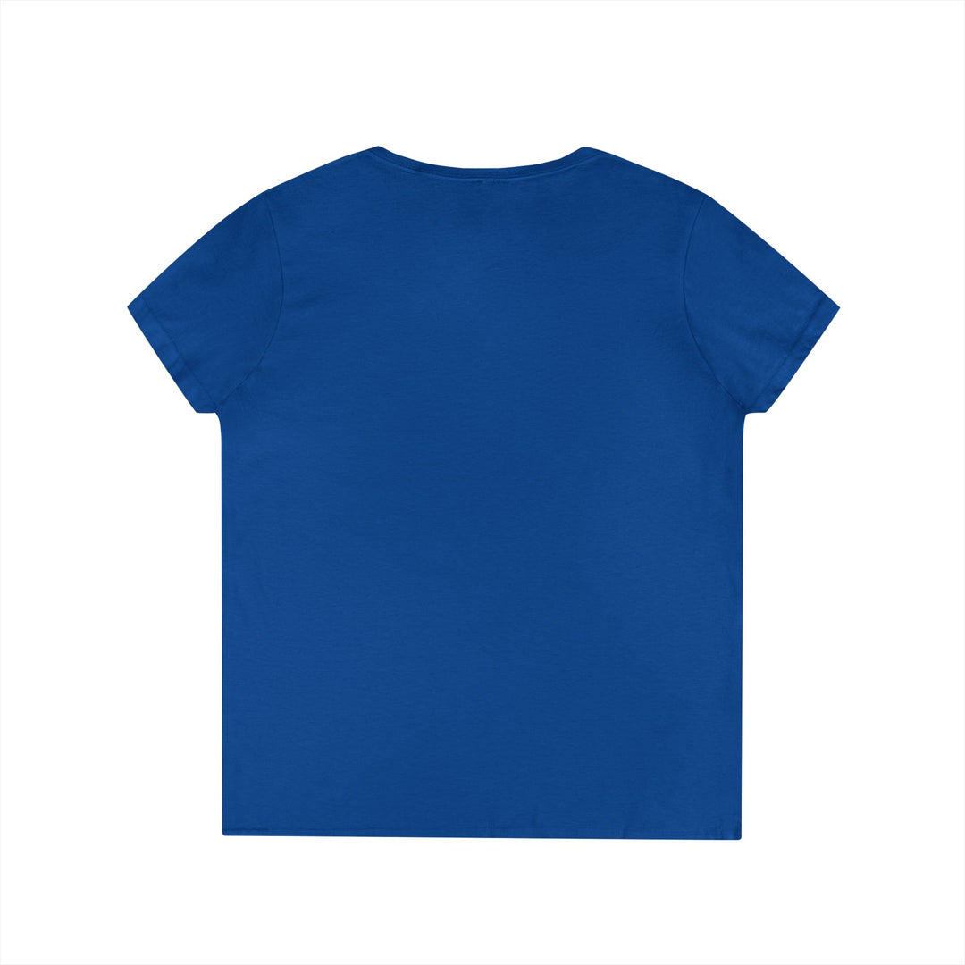 Inlet Ladies V-Neck T-Shirt - Red Chairs
