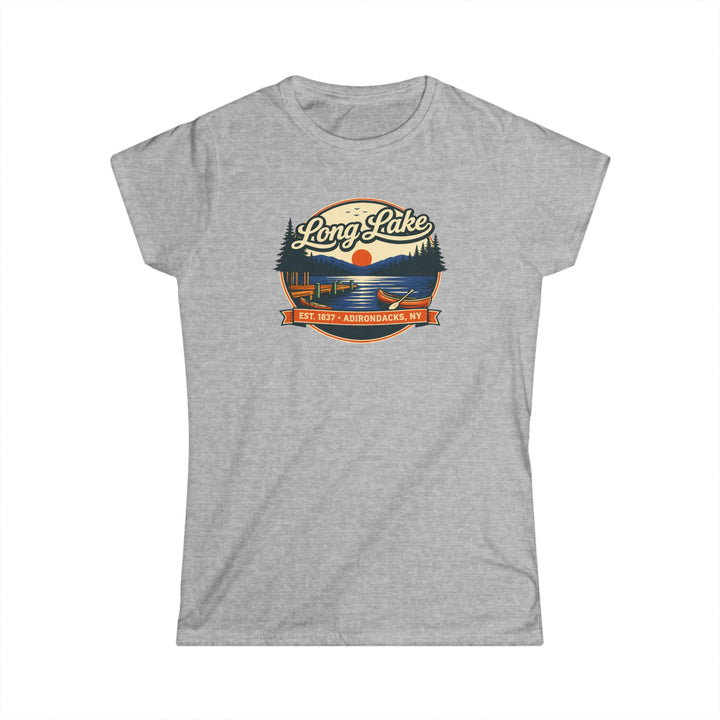 Long Lake Sunset Ladies Tee