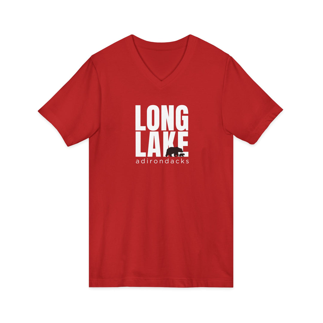 Long Lake Adirondacks Unisex V-Neck T-Shirt