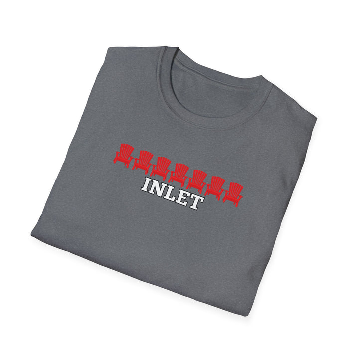 Inlet Unisex T-Shirt - Red Chairs