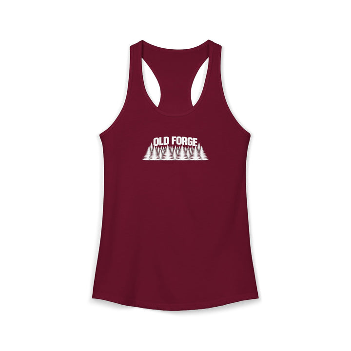Old Forge Trees Ladies Racerback