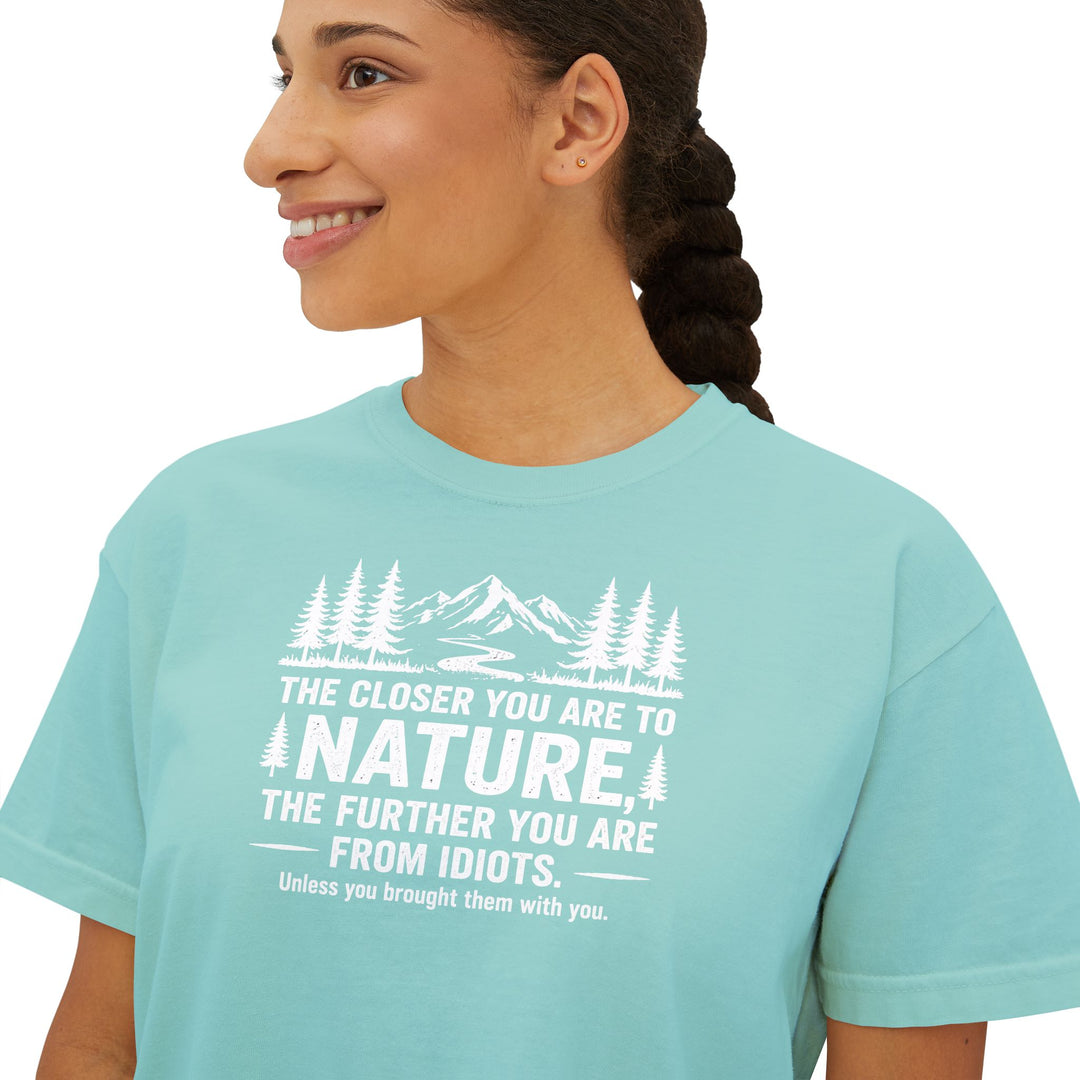 Nature-Idiots Ladies Boxy Tee