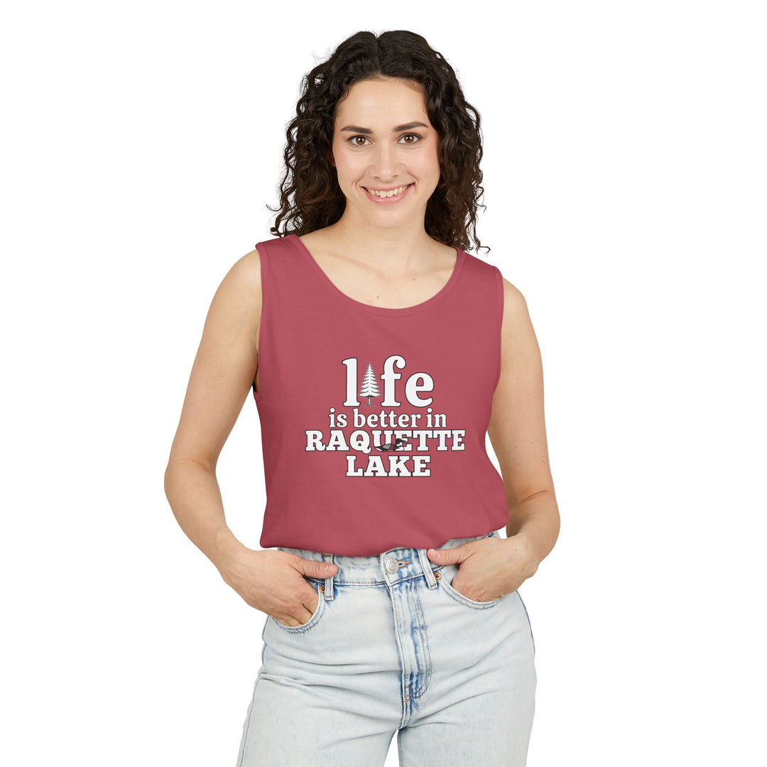 Life is Better in Raquette Lake Unisex Tank