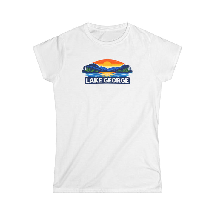 Lake George Sunset Ladies T-Shirt