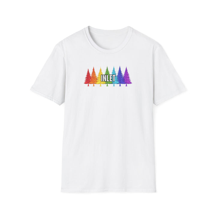 Inlet Unisex T-Shirt - Rainbow Trees
