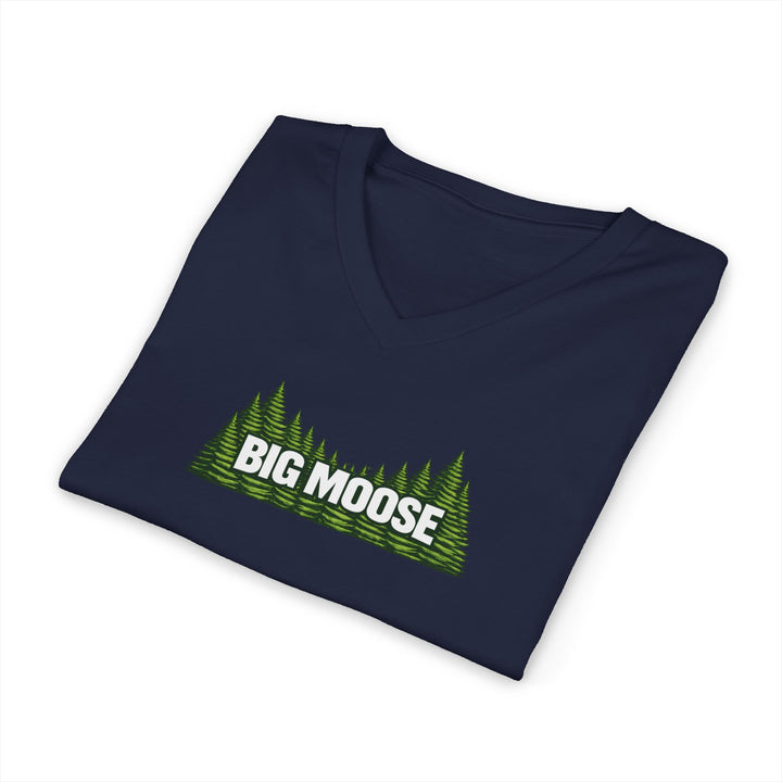 Big Moose Trees Unisex V-Neck Tee