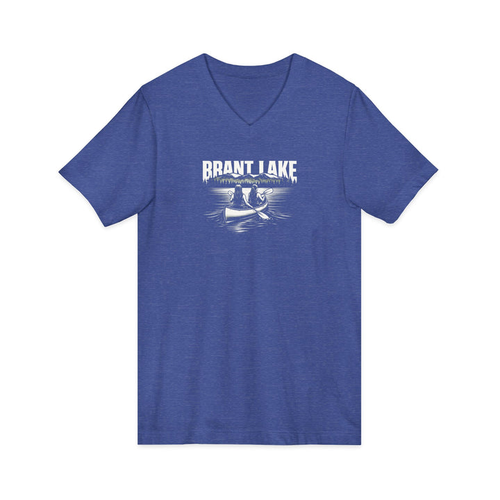 Brant Lake Unisex V-Neck Tee - Canoe