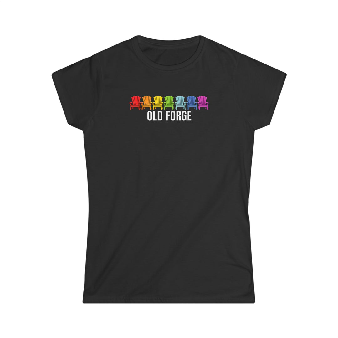 Old Forge Rainbow Chairs Ladies Tee