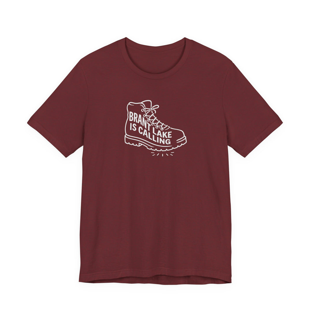 Brant Lake is Calling Hiking Boot Tee