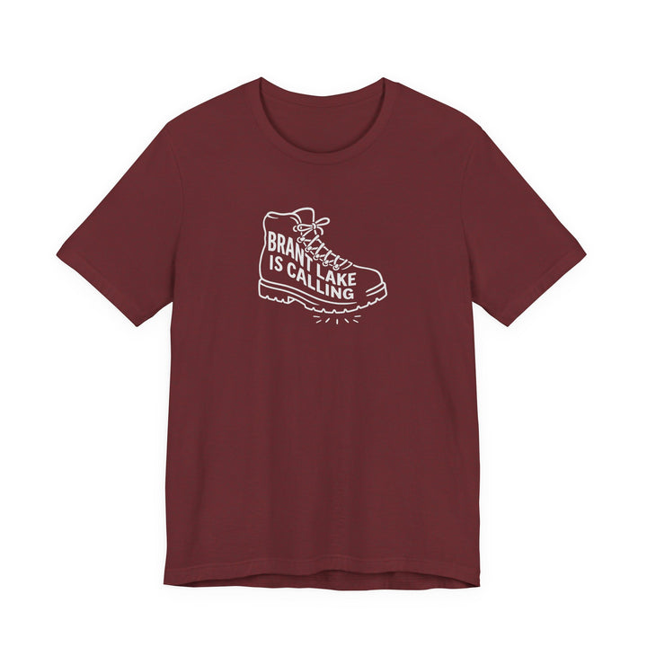 Brant Lake is Calling Hiking Boot Tee