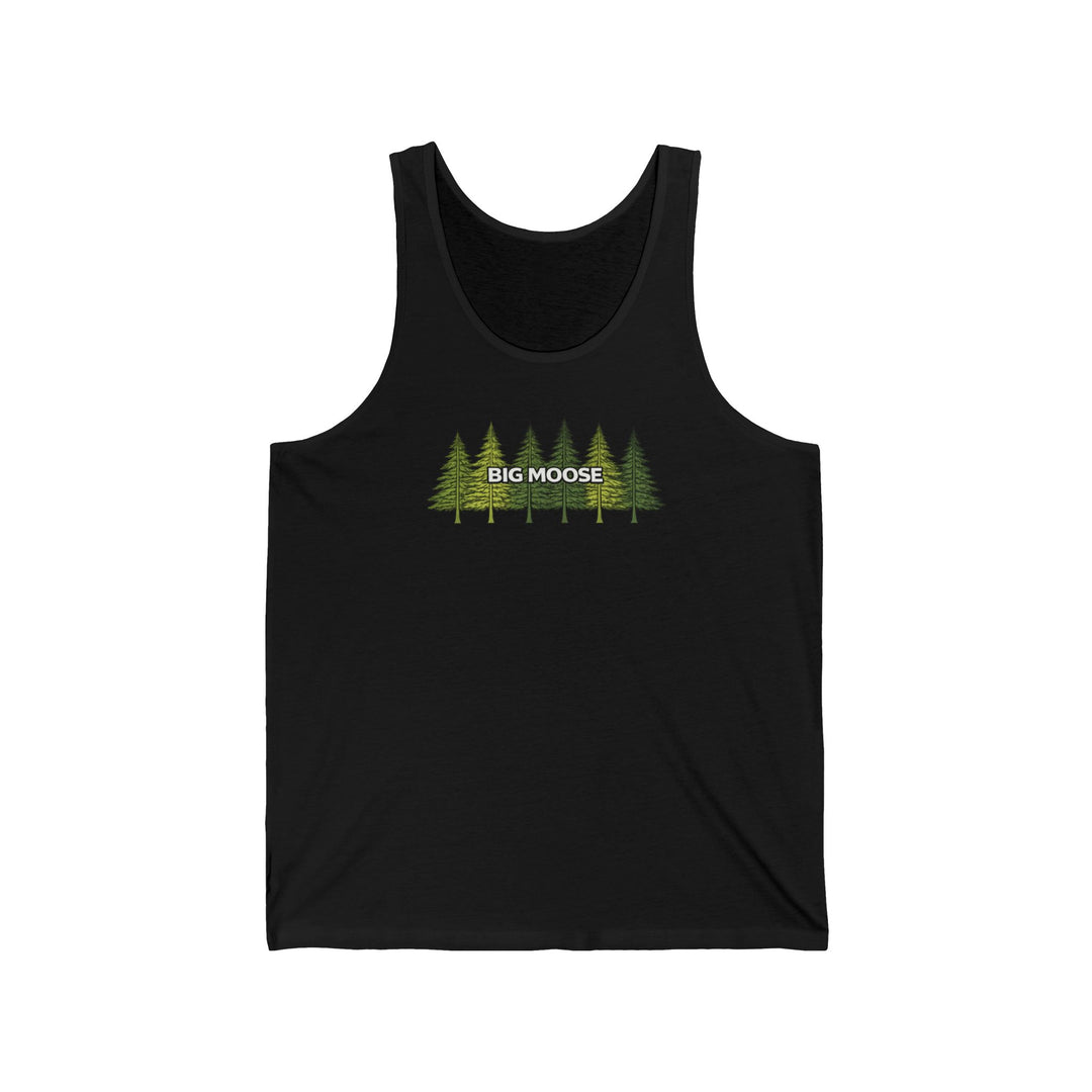 Big Moose Pine Trees Unisex Tank