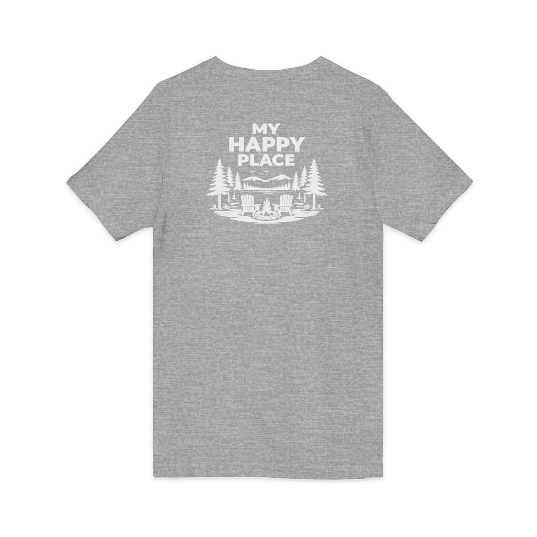 Long Lake My Happy Place Unisex V-Neck T-Shirt