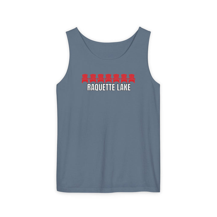 Raquette Lake Unisex Tank - Red Chairs