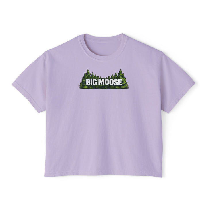 Big Moose Trees Ladies Boxy Tee