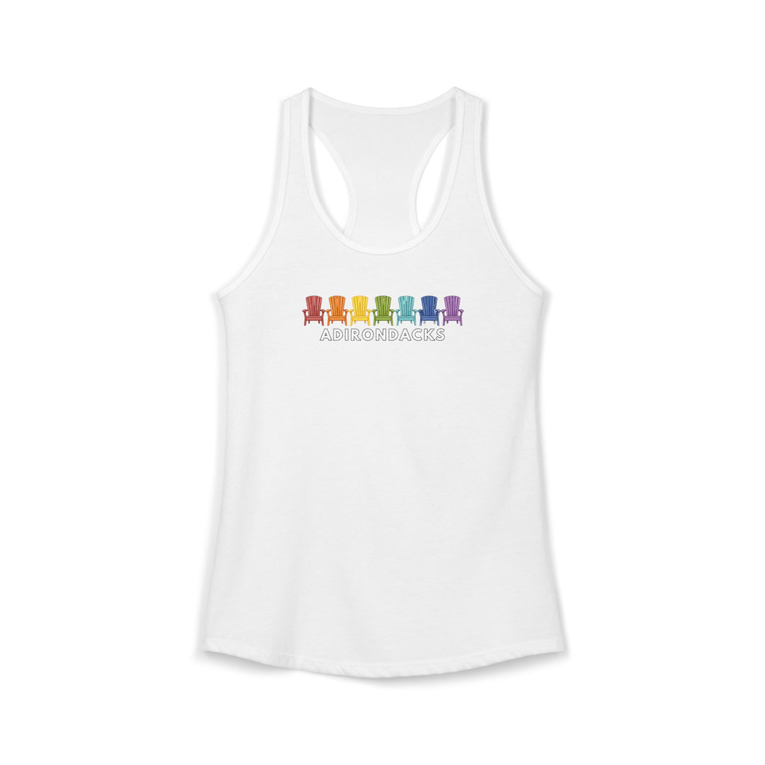 Adirondacks Rainbow Chairs Racerback Tank