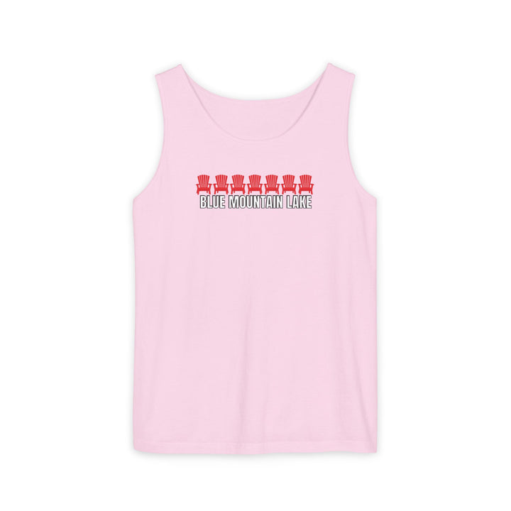Blue Mountain Lake ADK Chairs Unisex Tank