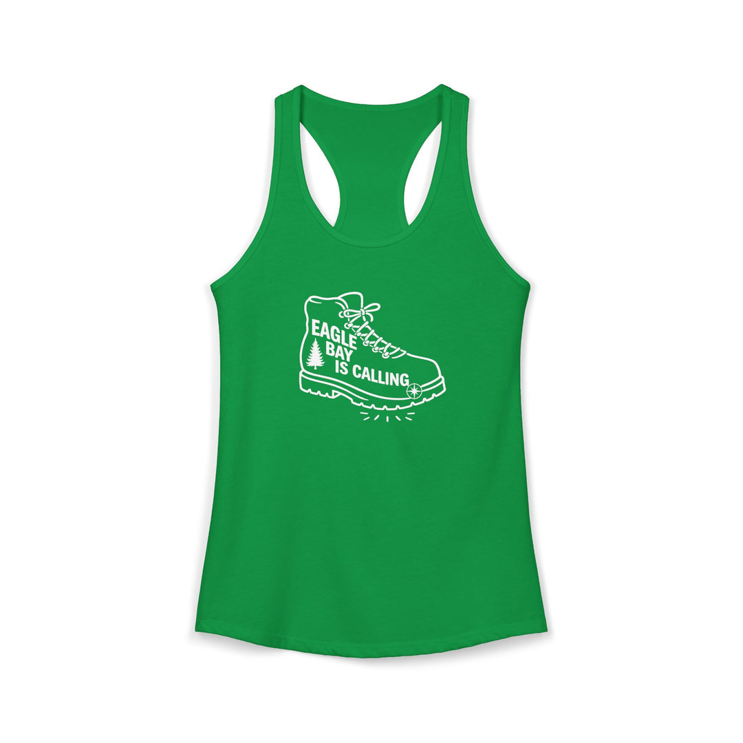 Eagle Bay is Calling Ladies Racerback