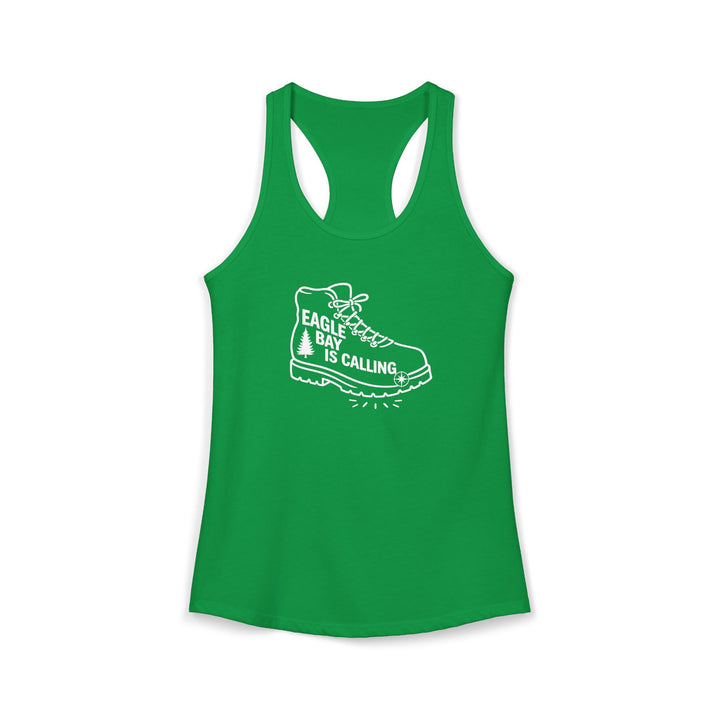Eagle Bay is Calling Ladies Racerback