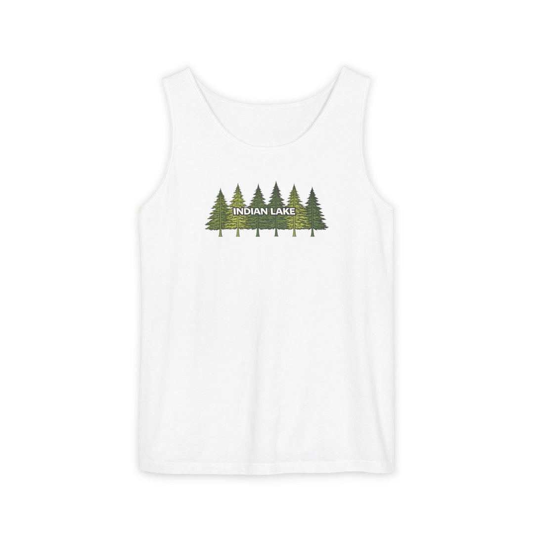 Indian Lake Unisex Tank - Pine Trees