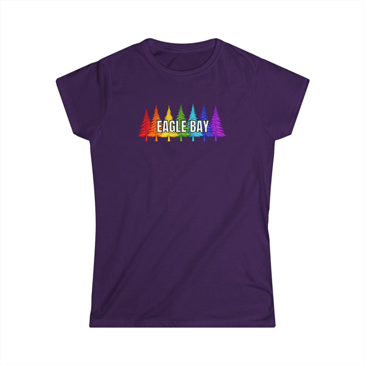 Eagle Bay Ladies Tee Rainbow Trees