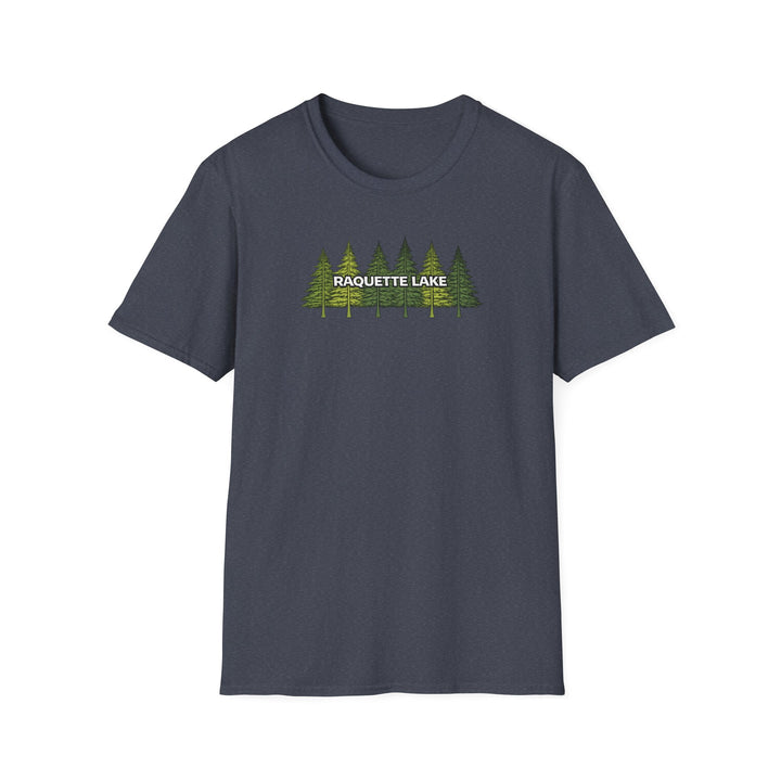 Raquette Lake Unisex T-Shirt - Pine Trees