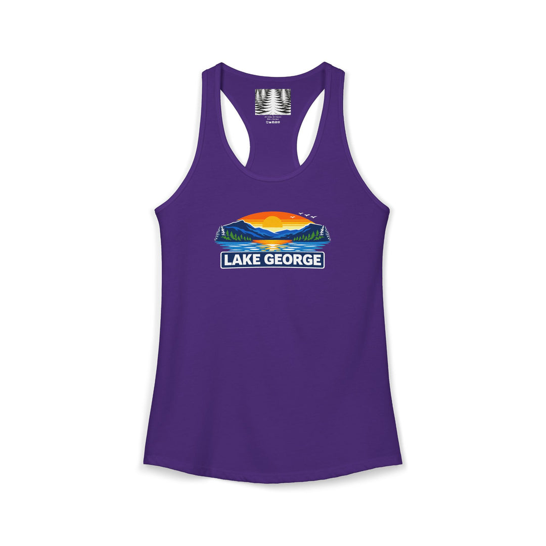 Lake George Sunset Racerback Tank