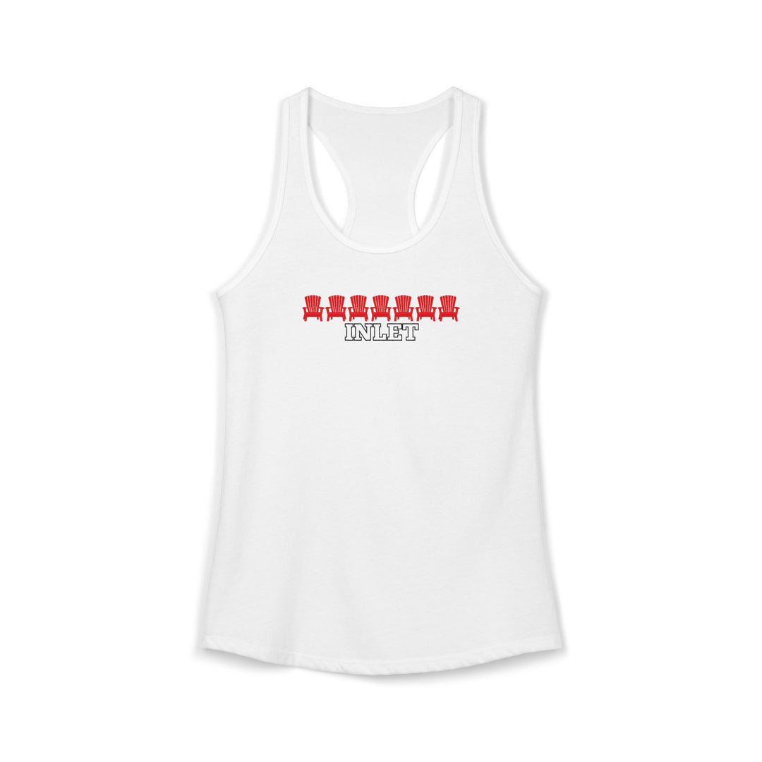 Inlet Ladies Racerback - Red Chairs