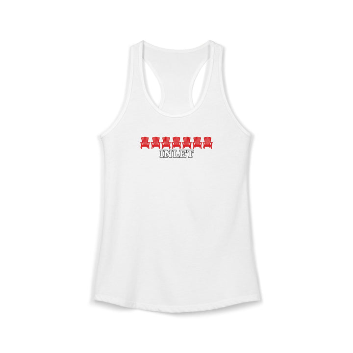 Inlet Ladies Racerback - Red Chairs