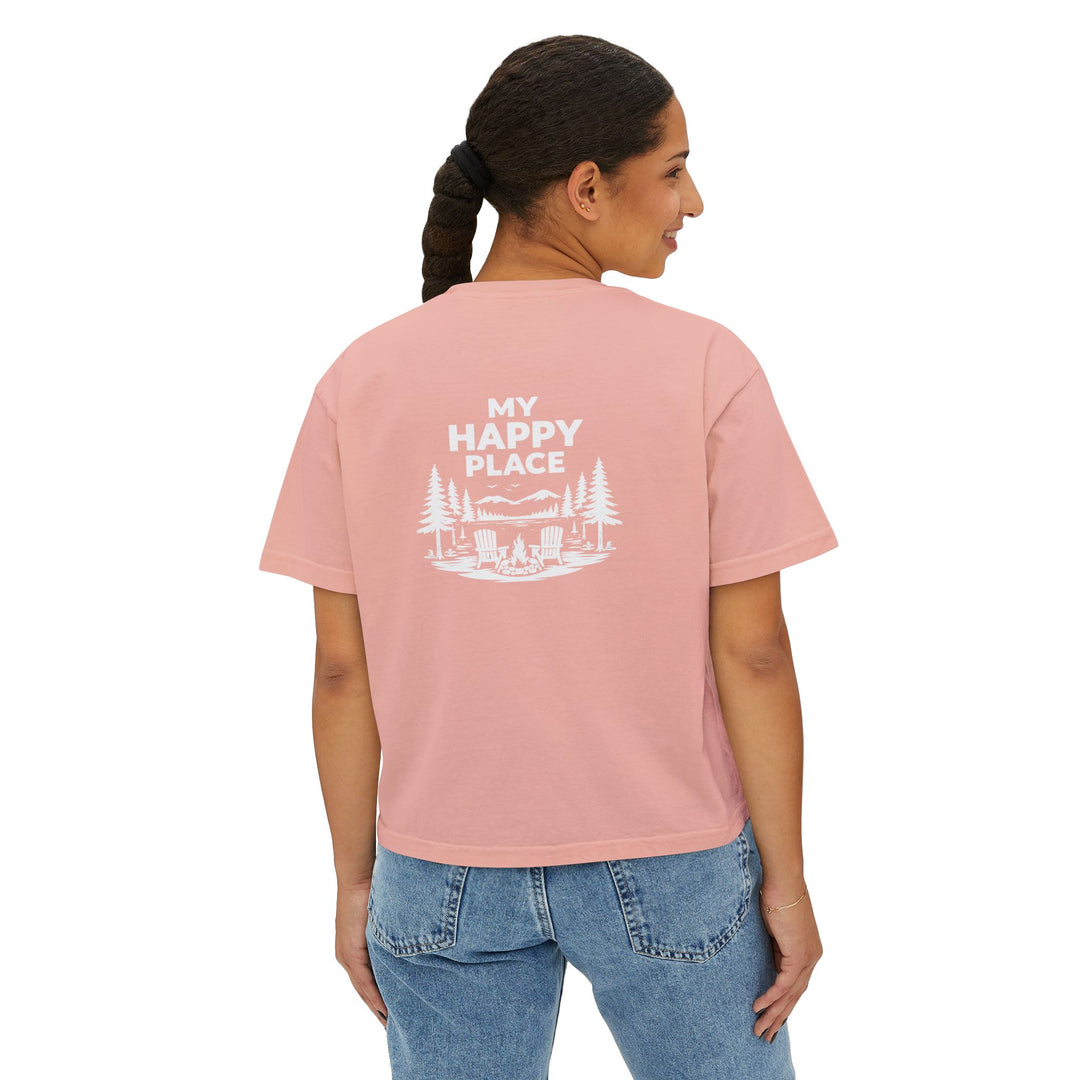 Inlet Ladies Boxy Tee - My Happy Place