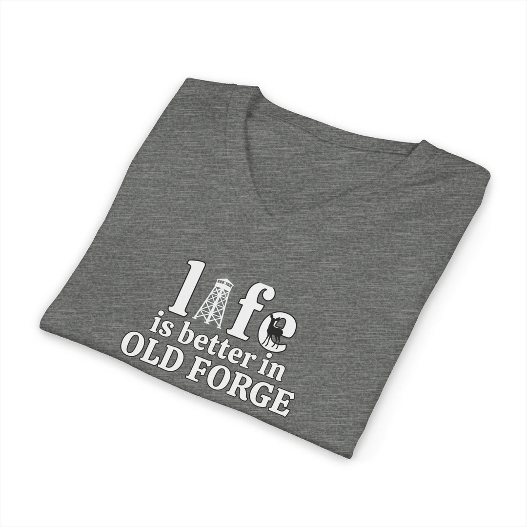 Life is Better in Old Forge Unisex V-Neck T-Shirt
