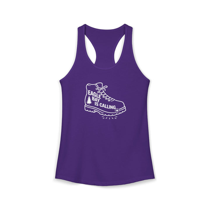 Eagle Bay is Calling Ladies Racerback