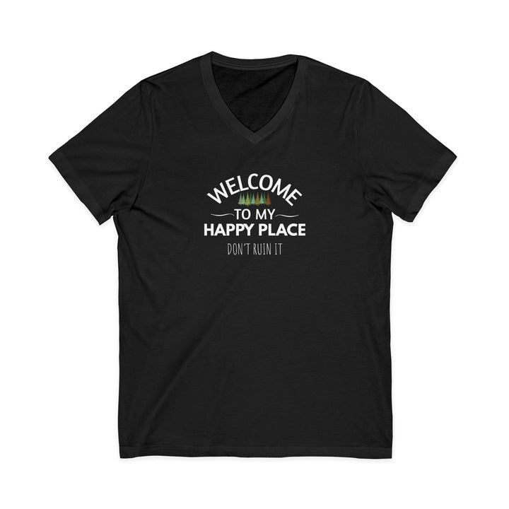 Welcome to My Happy Place Unisex V-Neck T-Shirt