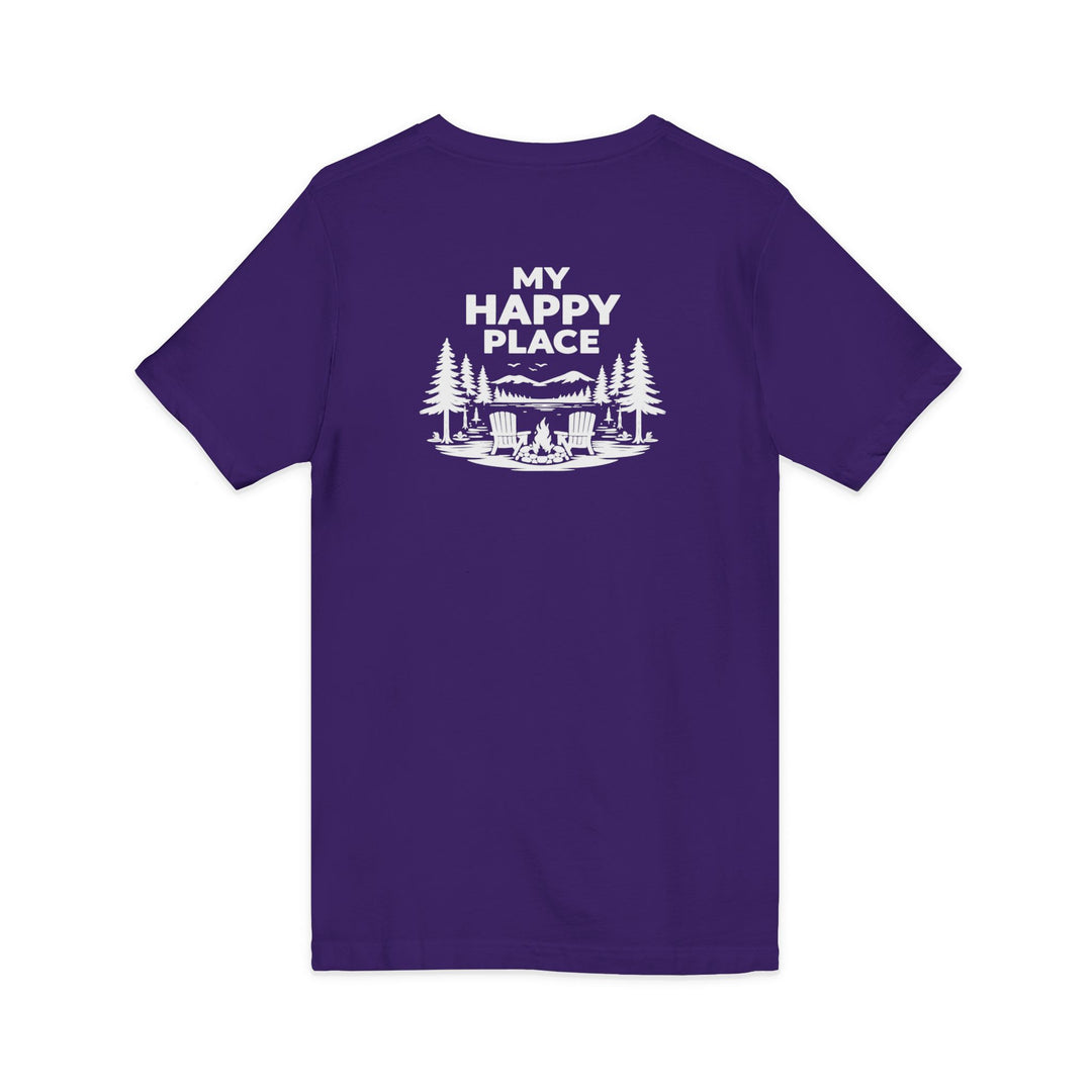 Inlet Unisex V-Neck T-Shirt - My Happy Place
