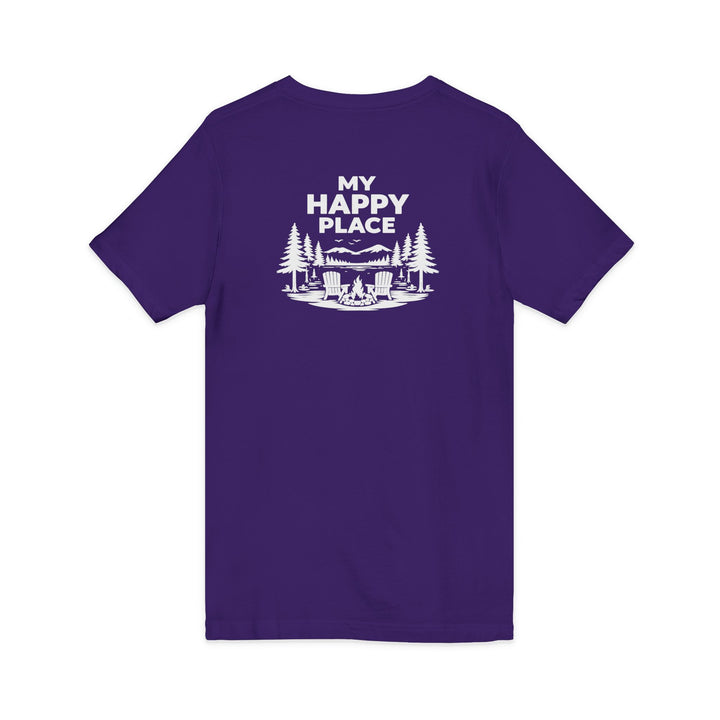 Inlet Unisex V-Neck T-Shirt - My Happy Place
