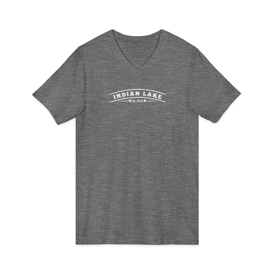 Indian Lake Unisex V-Neck T-Shirt - My Happy Place