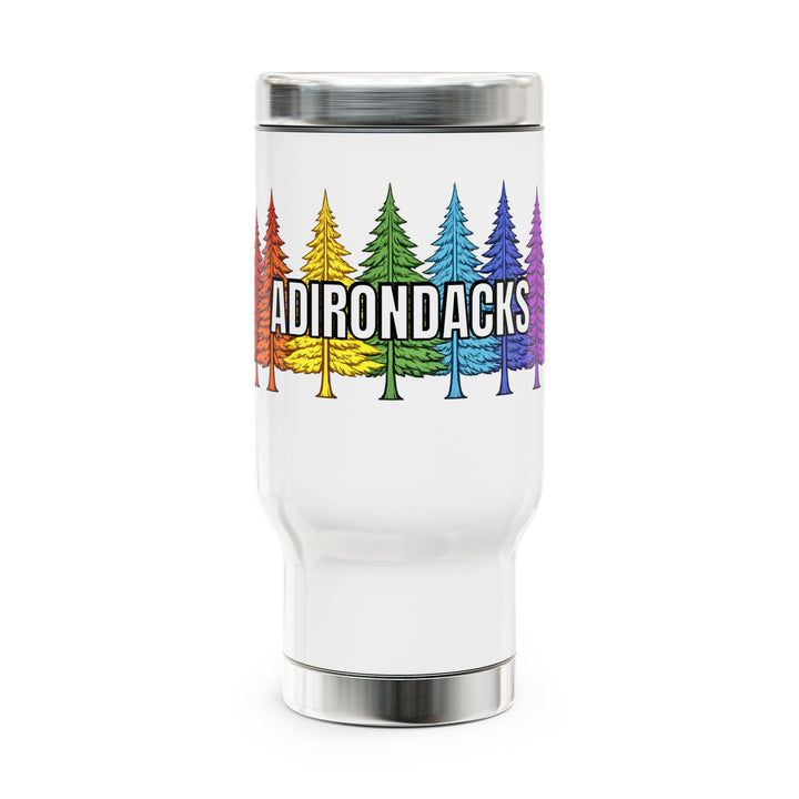 Adirondacks Rainbow Trees Travel Mug