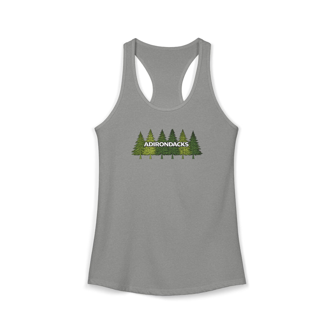 Adirondack Pine Trees Ladies Racerback