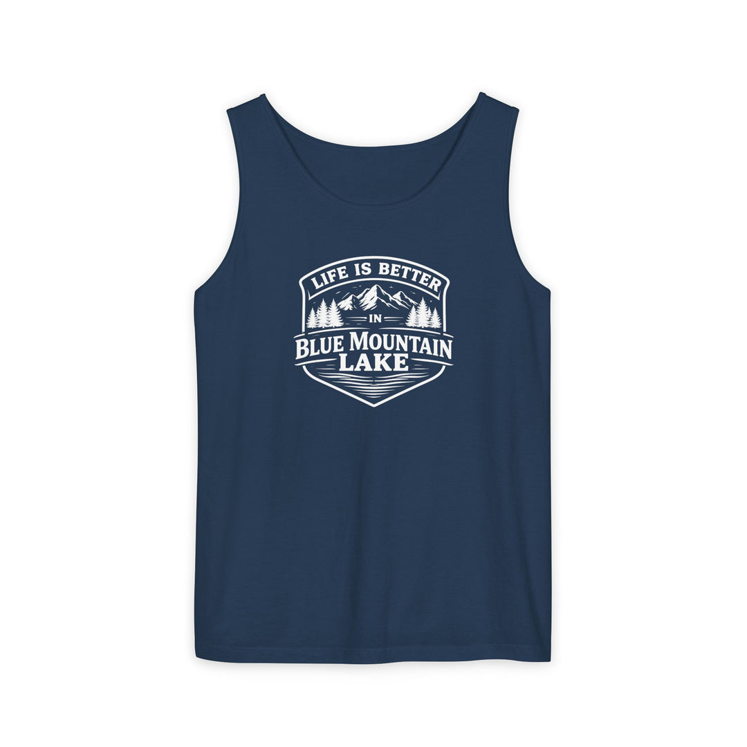 Life is Better in Blue Mountain Lake Unisex Tank
