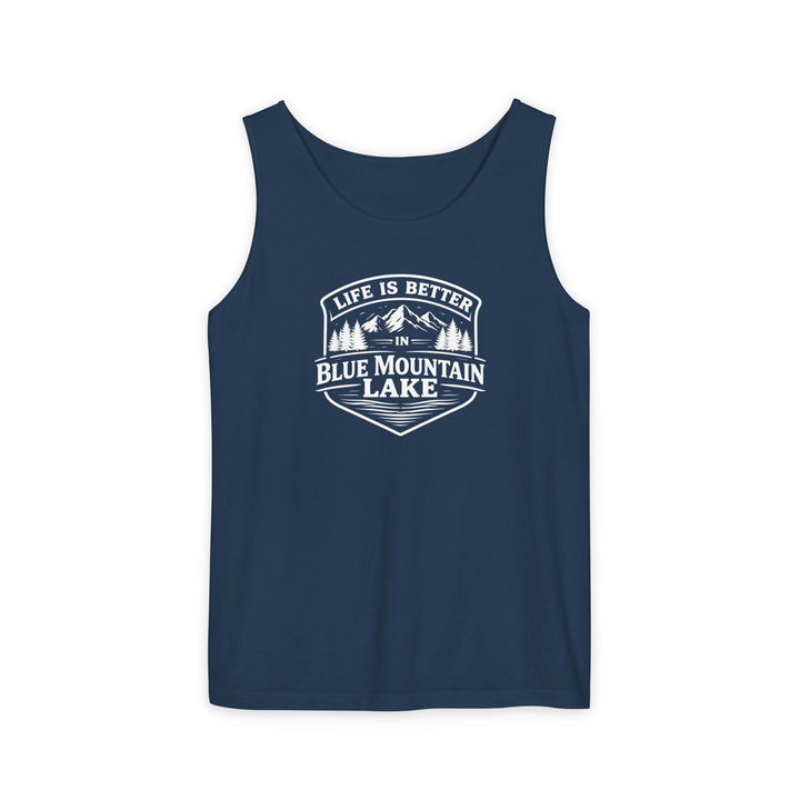 Life is Better in Blue Mountain Lake Unisex Tank