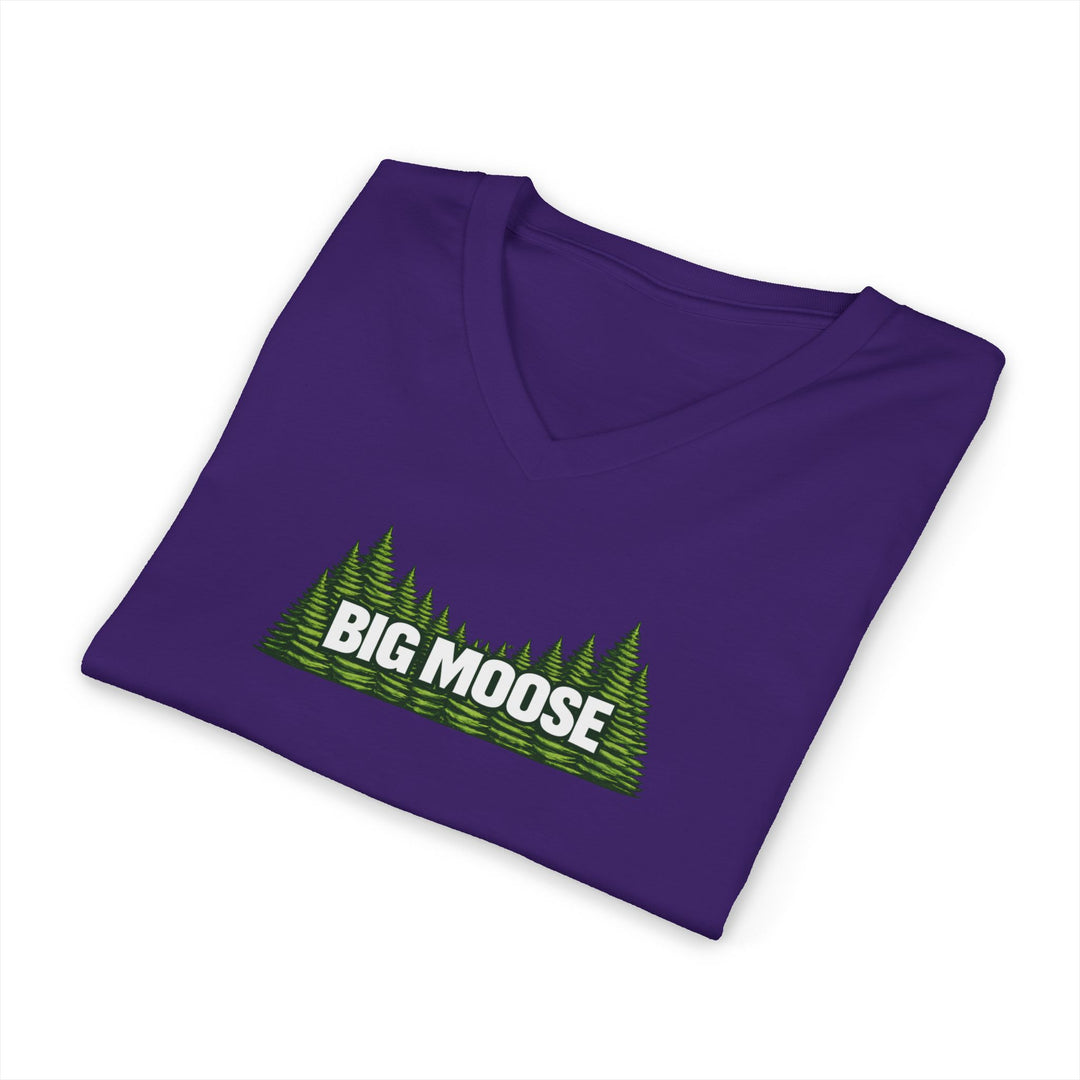 Big Moose Trees Unisex V-Neck Tee