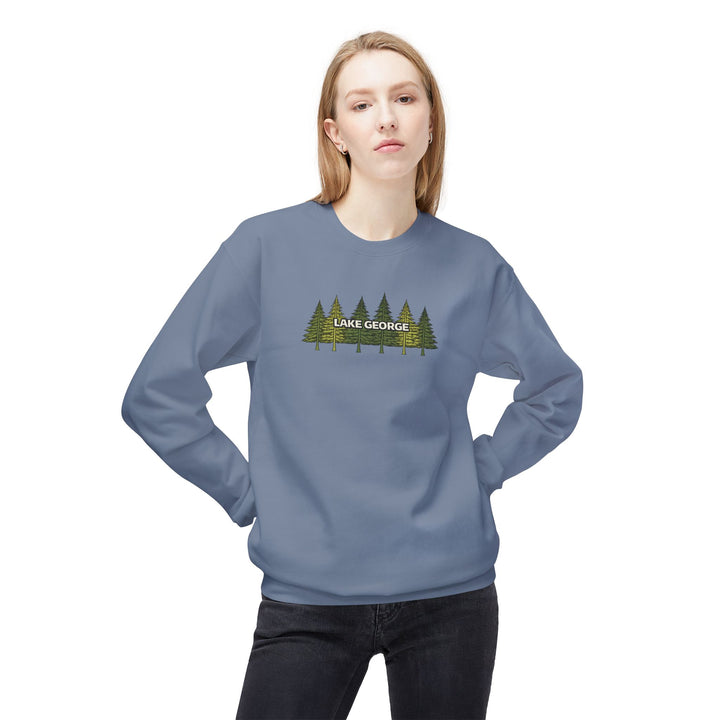 Lake George Sweatshirt - Green Trees