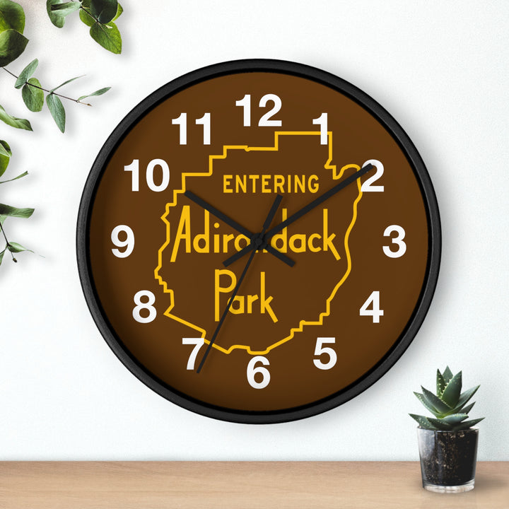 Entering Adirondack Park Wall Clock